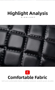 Detail of premium black quilted leather texture with fine stitching on the stylish handbag