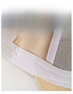 Détail intérieur de la casquette avec bandeau absorbant et doublure en maille grise