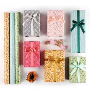 Papier Cadeau En Papier D'Art Floral Vintage Pour Bricolage Couvertures De Livres Motif Géométrique Floral Style Forêt