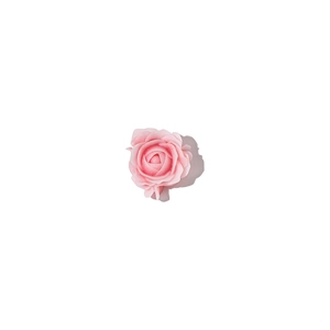 3D pink resin rose nail art charms with pearls for floral manicure decoration