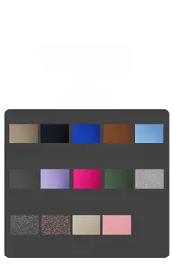 Detailed color swatches for seamless high waist yoga shorts in 14 vibrant athletic shades
