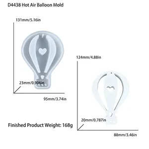 Stampo in silicone a mongolfiera con dimensioni precise per composizioni floreali fai-da-te