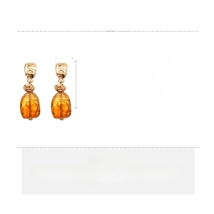 Detail specifications for irregular acrylic geometric earrings with silver needles