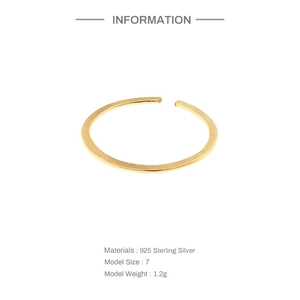 Detail showing specifications of s925 silver triple layered cross ring, size 7, 1.2g weight