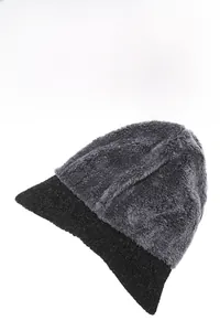 Detailed view of the thick faux fur lining for maximum winter warmth and wind protection