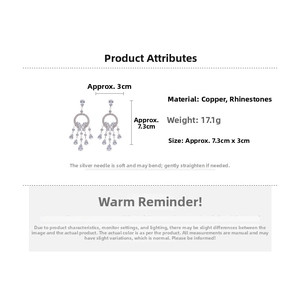 Spécifications détaillées des boucles d'oreilles à pompon avec taille et poids