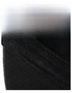 Detail of widened sweatband on black baseball cap showing moisture-wicking technology