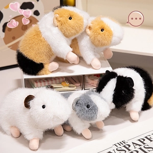 Adorable plush guinea pig stuffed animals in various realistic colors for kids