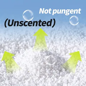 Unscented baking soda pet deodorizing granules for cat litter box maintenance