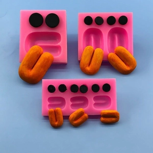 Moule en silicone rose pour visages d'animaux DIY déco de gâteaux et chocolats fondant