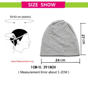 Tableau des tailles pour bonnet femme avec mesures et guide de mesure de la tête