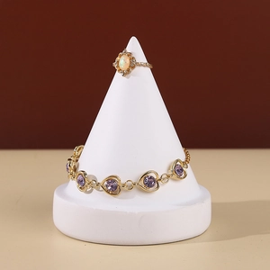 Resin Cone Jewelry Display Stand For Bracelet Ring Watch Desktop Organizer Creative Home Decor Modern