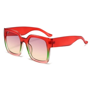 Square Oversized Sunglasses PC Frame UV400 Protection Gradient Lens Vintage Fashion Outdoor Travel Unisex Eyewear