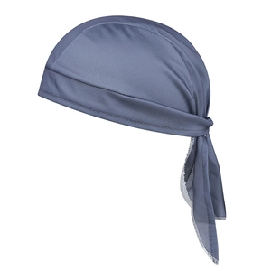 Breathable cycling pirate cap in navy blue with mesh lining for outdoor running sports
