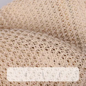 Elegant beige breathable knitted sun hat for women with wide brim and foldable design