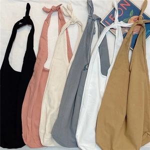 Canvas tote bag color palette showing black, pink, beige, grey, white and yellow options