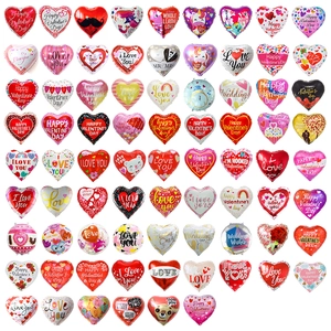 Heart Shaped Foil Balloons Romantic Valentine Day Wedding Party Decoration Aluminum Film Inflatable Celebration Accessory