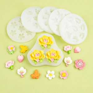 Moules en silicone floral 3D pour bougies parfumées et chocolats faits à la main