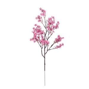 Realistic artificial cherry blossom branch in pink for wedding and home decoration