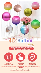 Detailed view of durable 4D foil balloons for birthday and Christmas party decorations
