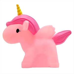 Pink unicorn silicone night light for bedroom decor, creative gift for students and couples