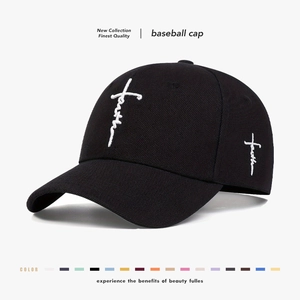 Faith Cross Embroidery Baseball Cap Cotton Twill Adjustable Dad Hat Outdoor Sun Protection Casual Religious Streetwear