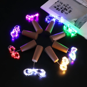 LED Wine Bottle Cork String Lights Copper Wire Battery Operated Waterproof Fairy Lights For Christmas Wedding Party DIY