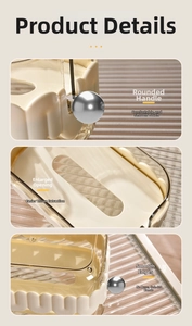 Detail of luxury tissue box with silver ball handle and smooth enlarged paper opening