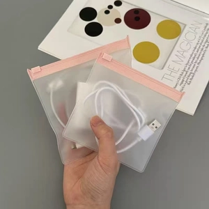 EVA-Schmuckaufbewahrungsbeutel mit rosa Reißverschluss für kleine Kabel