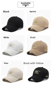 Collage of six baseball caps in various colors with embroidered Game Over text