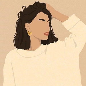 Minimalist gold plated stainless steel heart earrings on a stylish female model
