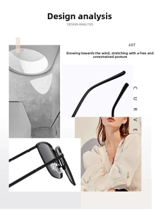 Detail of metal nose pads and sleek black temples on polarized square sunglasses