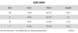 Detailed size chart for French plaid dress showing bust, waist, and length measurements