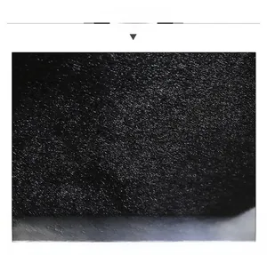 Close-up of premium black thermal textile fabric for men's winter peaked cap comfort