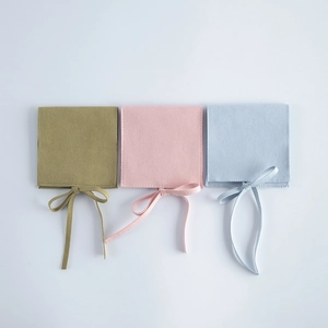 Samt Schmuckbeutel mit Schleife, Umschlag Stil Verpackungsbeutel für kleine Geschenke und Uhren.