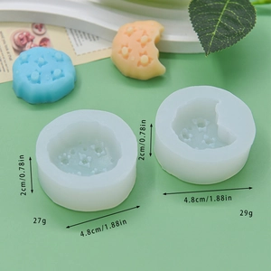 Cookie shaped silicone mold for DIY baking, cakes, chocolates and handmade candles