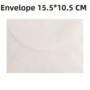 Translucent petal flap envelope 15.5x10.5cm for DIY invitations and greeting cards