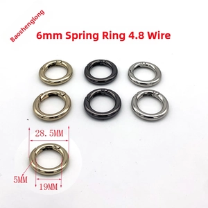 Three colors of metal spring O-rings with 28.5mm outer diameter for bag strap extension