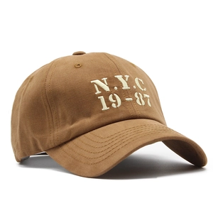 Casquette De Baseball Vintage Coton Sergé NYC Lettre Broderie Réglable Respirant Chapeau Extérieur Unisexe Mode
