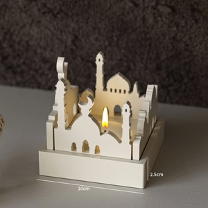 Detail view of Islamic castle architectural mold with dimensions 10cm width and 2.5cm height