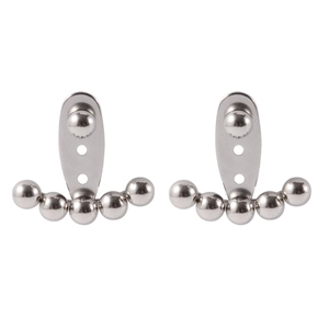 Paire de clous d'oreilles serpent en acier inoxydable argenté avec fermoir à boule