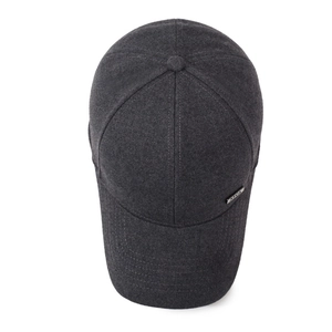 Casquette de baseball gris anthracite classique pour hommes avec plaque logo NYCA