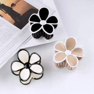 Blumen Haarklammer Florale Harz Kopfschmuck Styling Accessoire Für Damen Koreanischer Stil Schlichtes Design Elegant