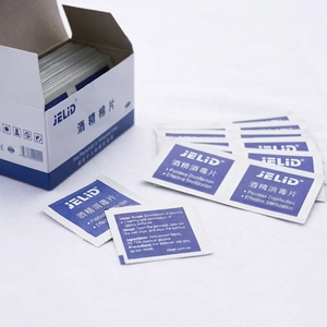 Disposable Alcohol Prep Pads Nonwoven Fabric Disinfecting Wipes For Jewelry Earrings Skin Cleaning Portable
