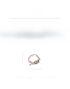 Size chart showing resin pearl necklace weight, dimensions, and material specifications