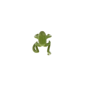 Bague d'oreille grenouille verte de style punk pour femmes et hommes, bijoux gothiques