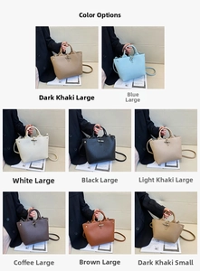 Bamboo toggle bucket bag collection in multiple colors and large or small sizes