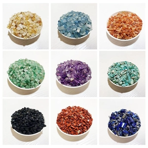 Natural Crystal Gravel Polished Stone Chips For DIY Jewelry Making Aquarium Decor Flower Pot Filling Multi Color Home Decor