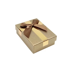 Elegant Velvet Paper Jewelry Box With Ribbon Bow For Ring Necklace Bracelet Earring Storage Gift Packaging Display