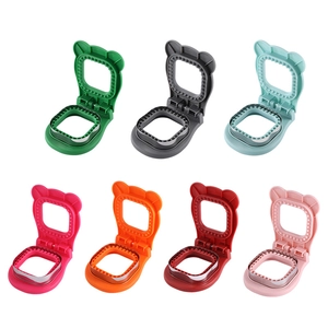 Set of 7 colorful DIY sandwich crust cutters and sealers in cute animal shapes